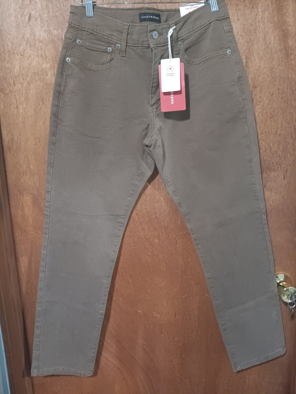 Lucky Brand Tan High-Rise Skinny Jeans